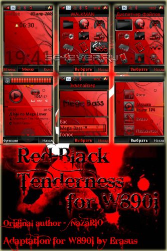 Red-Black Tenderness W890i Pack