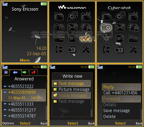 Dandelion - Flash Theme 2.0 for Sony Ericsson