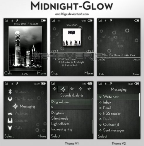 Midnight Glow - Mega Pack For SE 240x320