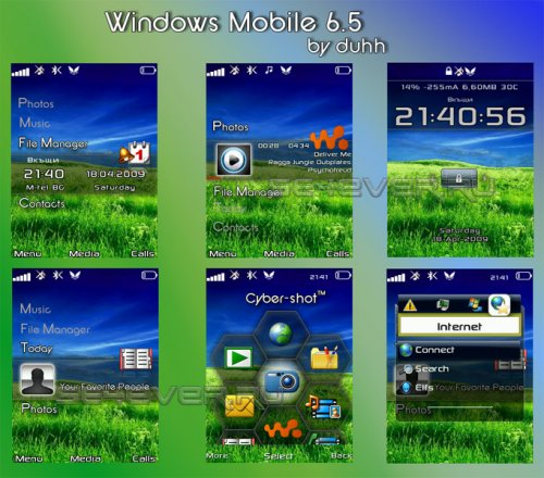 Windows Mobile 6.5 Blue - Mega Pack For SE 240x320