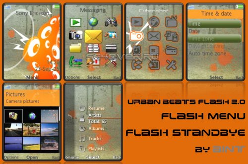 Urban beats - flash 2.0  theme (flash menu + flash standby) for SE A2