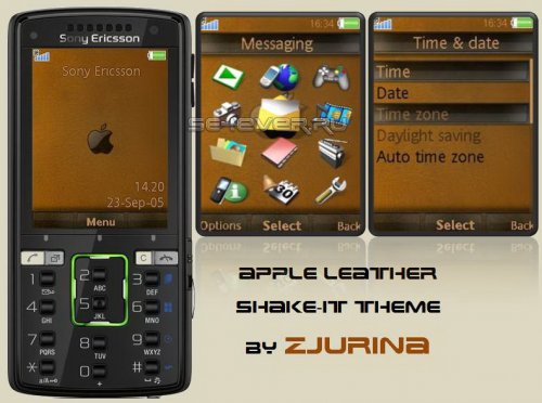 Apple Laether - Shake-It theme for SE A2