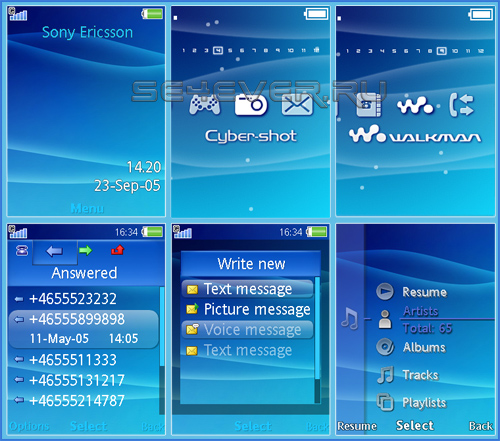 PSP Style - Theme and Flash Menu 2.0 For Sony Ericsson