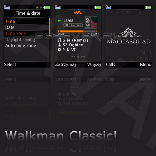 WALKMAN Classic - Mini Pak For SE 240x320