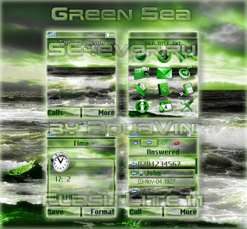 Green Sea -    Sony Ericsson 176x220