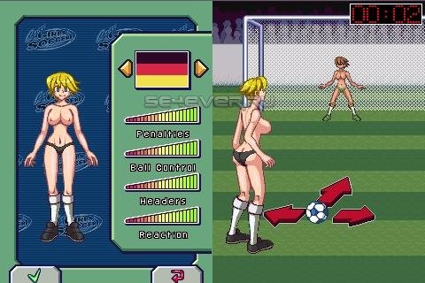 Naked Babe Soccer