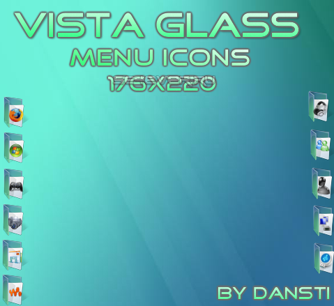 Vista Glass - изменённое меню для SonyEricsson 176х220