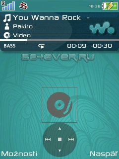 Walkman 4 Skin - Music Gui NowPlaying For SE A200