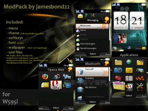ModPack For Sony Ericsson W595 by jamesbond22