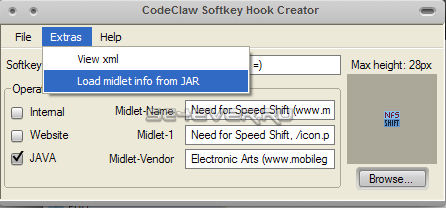 CodeClaw Softkey Hook Creator -       200 CodeClaw 