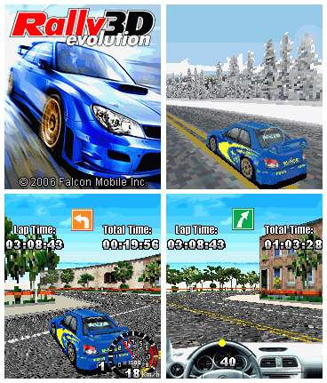 Rally Evolution 3D - java игра