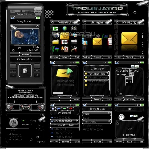 Animated Terminator - a  Sony Ericsson A200