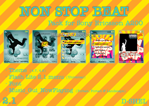 Non Stop Beat 2.1 - Pack for Sony Ericsson A200