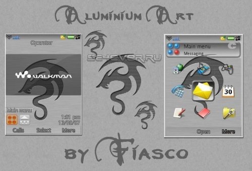 Aluminium Art - Theme For UIQ3 by Fiasco