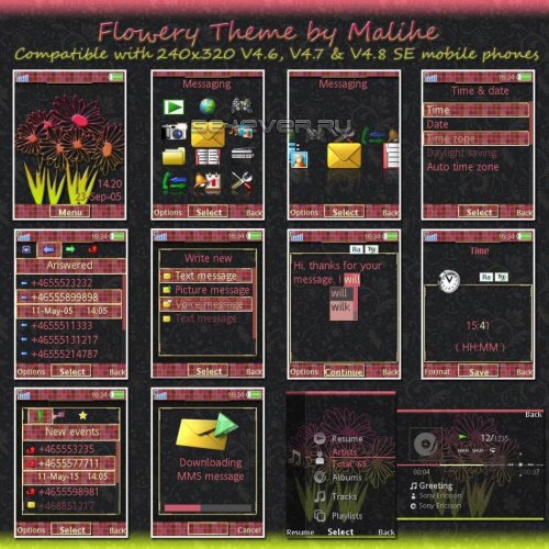 Flowery -   Sony Ericsson 240320 A200