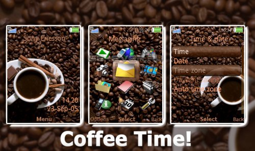 Coffee Time - Theme For Sony Ericsson A200