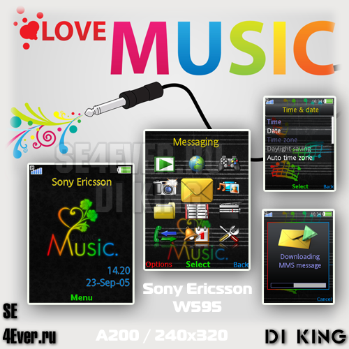 I love Music | 240x320 |  SE A200