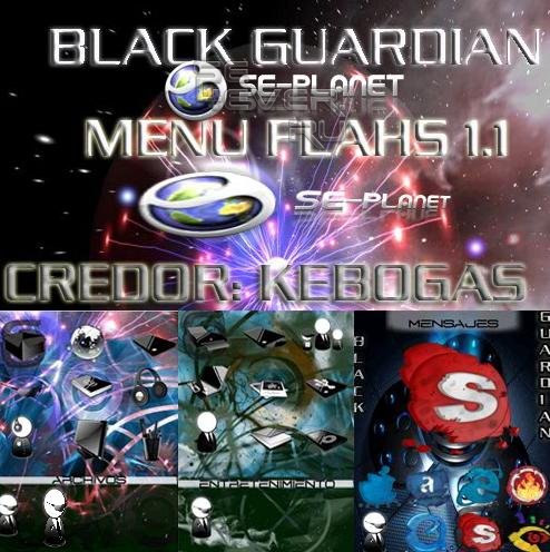Black guardian - Flash Theme For Sony Ericsson 240x320