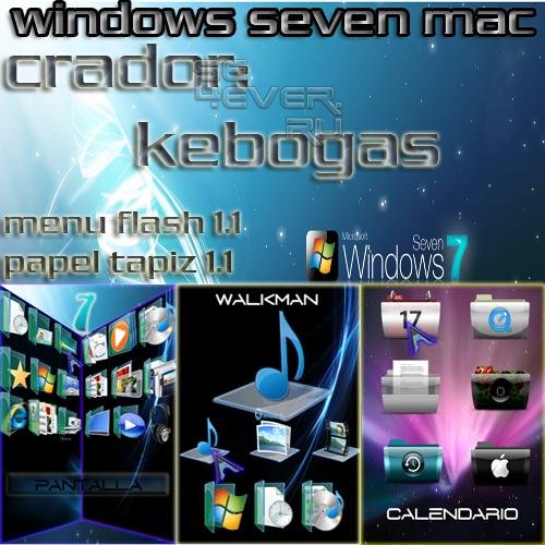 Windows seven - Flash Theme For Sony Ericsson 240x320