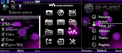 Luminosy - Flash Theme For Sony Ericsson A2v2
