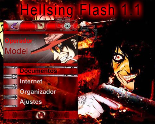 Hellsing Alucard - Flash Theme 1.1 For Sony Ericsson
