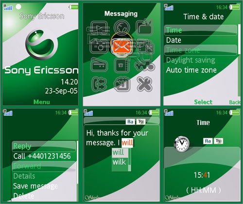 Sony Ericsson - Theme & Flash Menu For SE A2v2