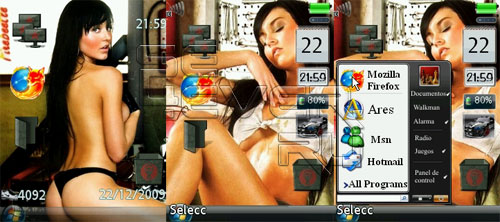 Vista Premium (Angelique Boyer) - Flash Theme For Sony Ericsson 240x320 FL 1.1