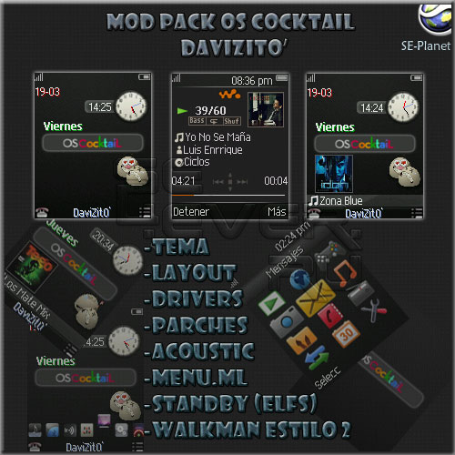 OSCocktaiL - ModPack For Sony Ericsson 128x160 