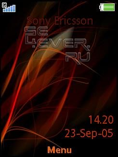 Red Fire - Blue Fire - Theme For Sony Ericsson 240x320