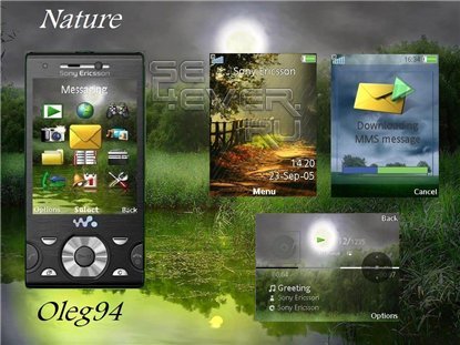 Nature -    Sony Ericsson A200 + Media Skin