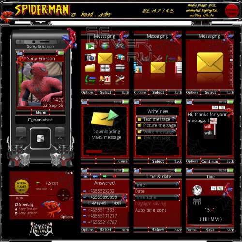 Spidermans - a  Sony Ericsson A200