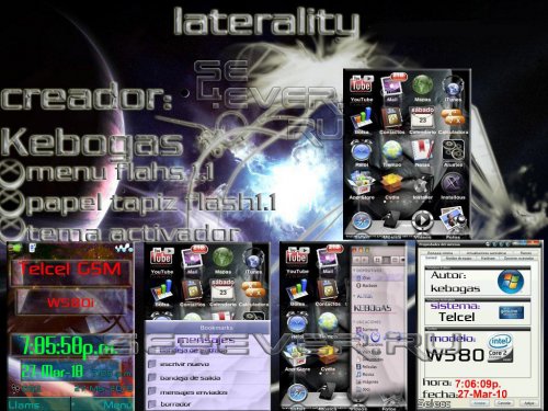 Laterality - Flash Theme For Sony Ericsson 240x320 FL 1.1