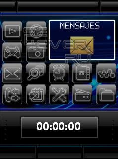 Digital Blue - Flash Theme For Sony Ericsson 240x320 FL 1.1
