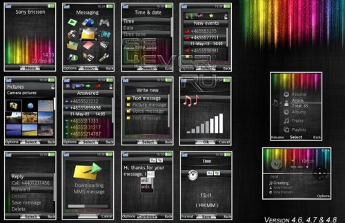 Rainbow Grid -   Sony Ericsson A200
