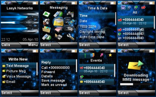 Deep Space - Тема для Sony Ericsson 176x220