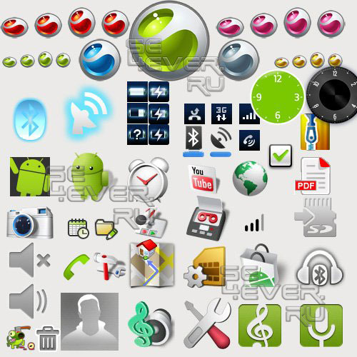 Sony Ericsson XPERIA X10 Original Icons