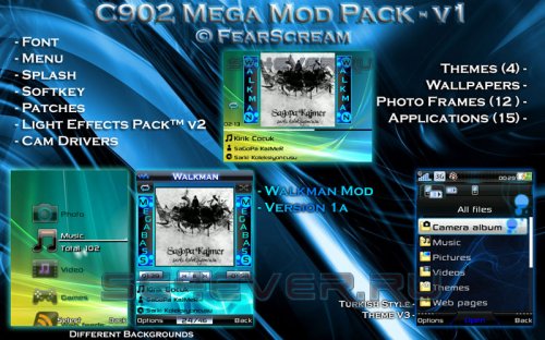 FearScream Mega Mod Pack V1 For Sony Ericsson C902 R3EF001