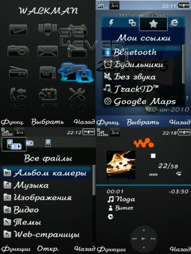 blue -     Sony Ericsson W595