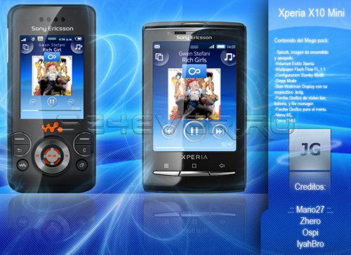 Mega Pack Xperia X10 mini [240x320]