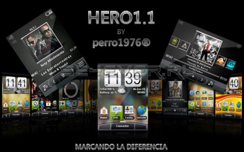 HERO 1.1 - Mega Pack For Sony Ericsson W580