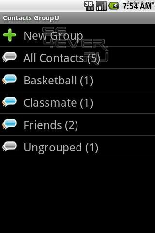 Contacts GroupU -     Android