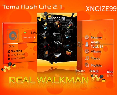 Real Walkman - Theme & Flash Menu 2.1