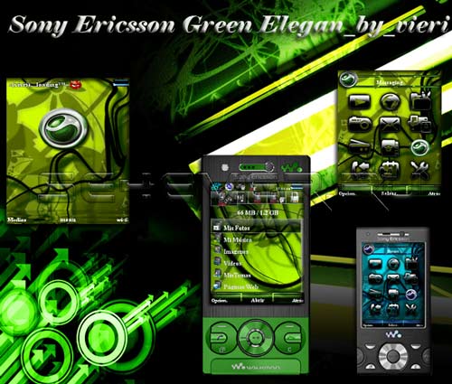 Sony Ericsson Green Elegant - Flash Theme 2.1