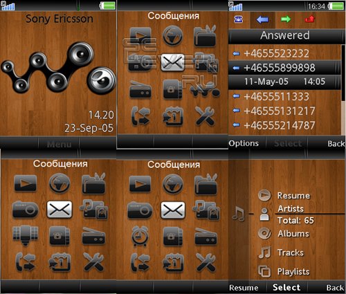 Walkman_Speakers 2.1 - Flash Theme 2.1 for Sony Ericsson [240x320]