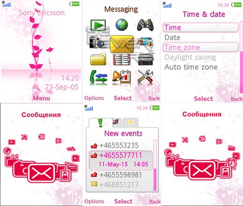 Floral - Flash Theme 2.1 for Sony Ericsson [240x320]
