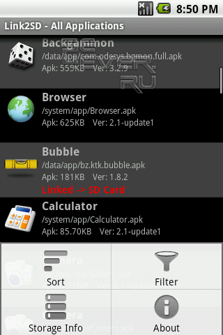 Link2SD - Переносим приложения на карту памяти. Android