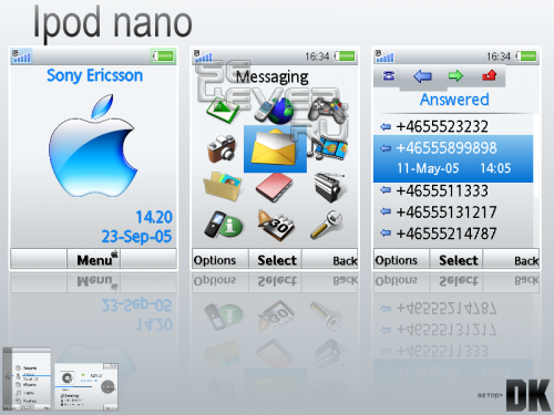 Ipod nano - SE A200 theme