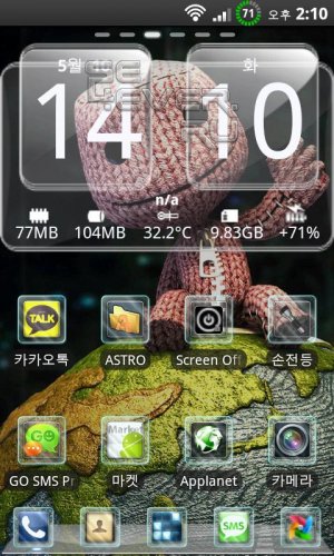 Theme New Glass Go Launcher -   Android (Go Launcher)