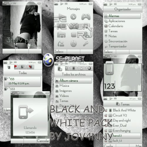 ModPack Black and White For SE W580 R8BE001