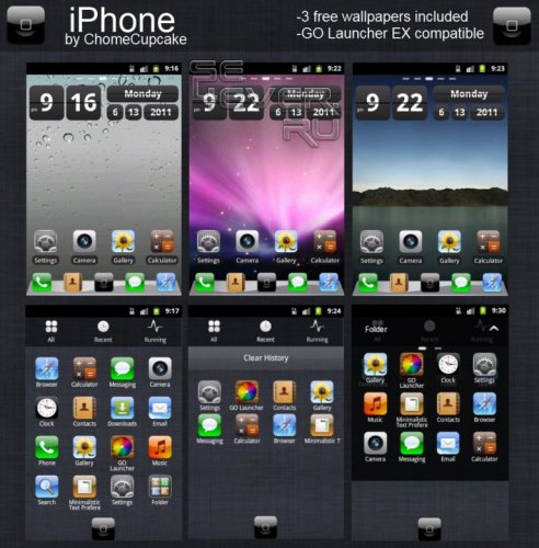 iPhone -   Go Launcher EX. Android